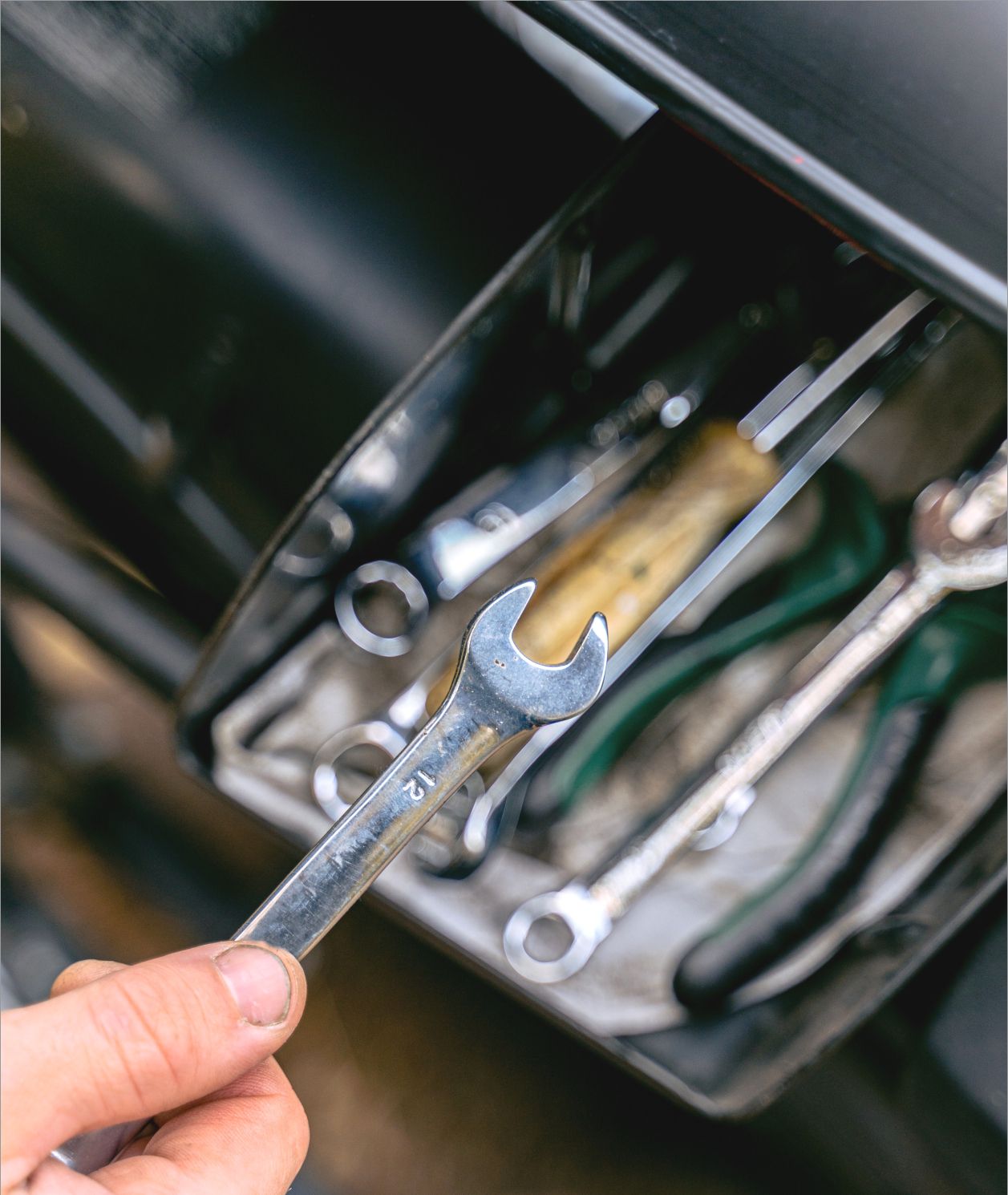 MAGNUS chrome vanadium spanner in a toolbox